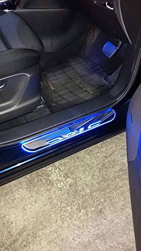 【新品未使用】マツダ CX5 KE系ドアスカッフプレート　青LED　流れる Amazon.co.jp: マツダ CX-5 CX5 ドア スカッフプレート 流れる LED